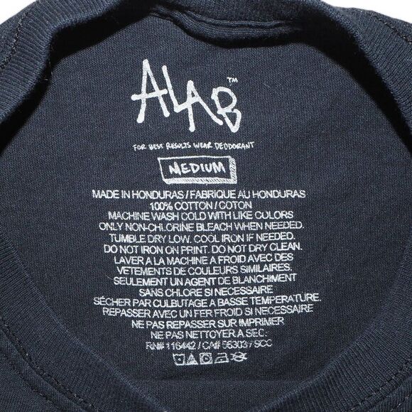 A-LAB "Take a Ride on the Alien Bus" Space T-Shirt Black Men's Medium (M) - Picture 3 of 5